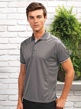 PW618 farbiges Contrast Coolchecker® Polo S-4XL